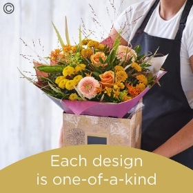 Seasonal hand tied bouquet made with the finest flowers