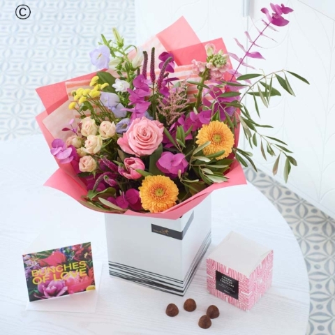 Luxury Mothers Day Bouquet Chocs & Card